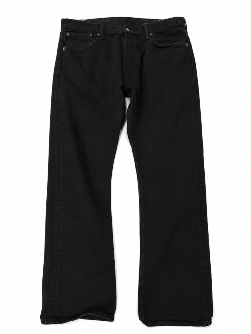 Levi's 501 Original Fit Black Jeans Button Fly Straight Leg Men's 38x32